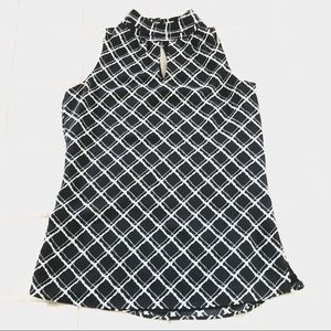 High Neck Sleeveless Blouse